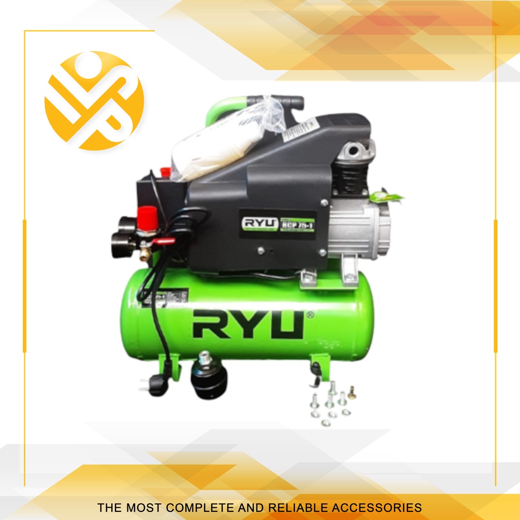 Jual RYU Mesin Kompressor 10 Liter 0.75 HP - 1 / RYU Compressor RCP 75 ...
