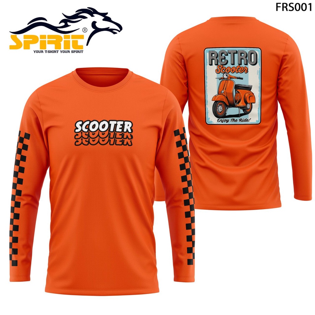 Jual Kaos Vespa Original Extreme Baju Vespa Lengan Panjang Kaos Scooter ...