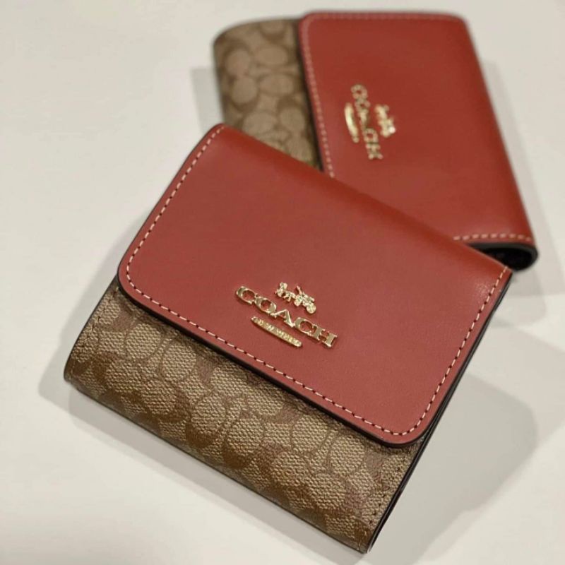 Jual COACH MICRO SIGNATURE SMALL TRIFOLD WALLET | Shopee Indonesia