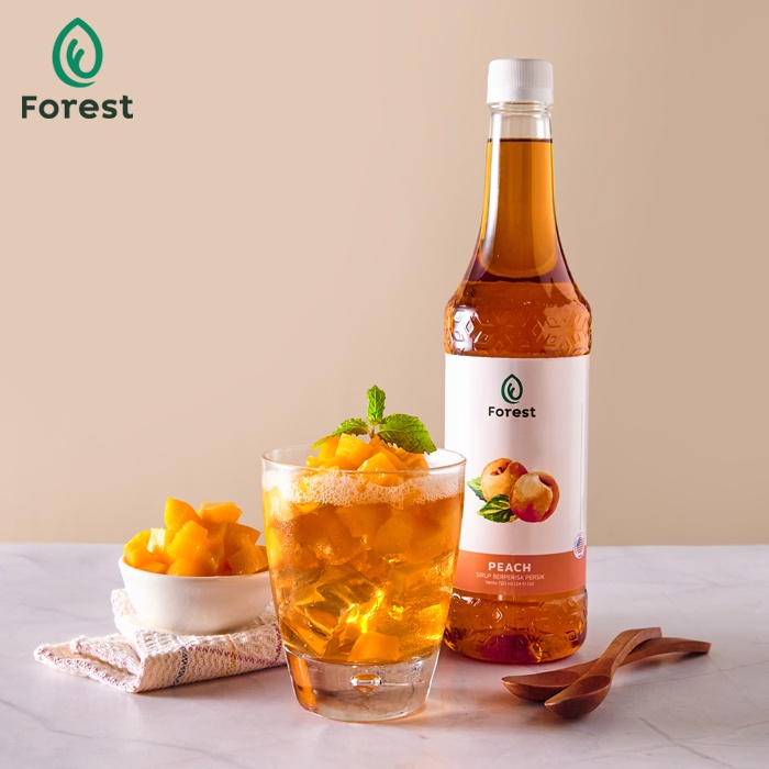 Jual NEW -FOREST SYRUP PEACH - Sirup Rasa Peach - 720 ml- 1.1.23 ...