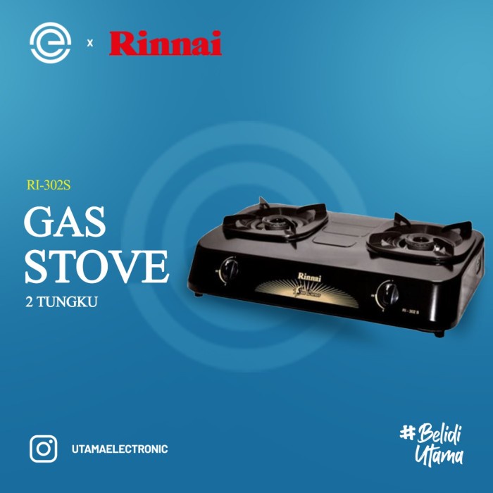 Jual Rinnai Kompor Gas 2 Tungku Ri 302s Original Shopee Indonesia