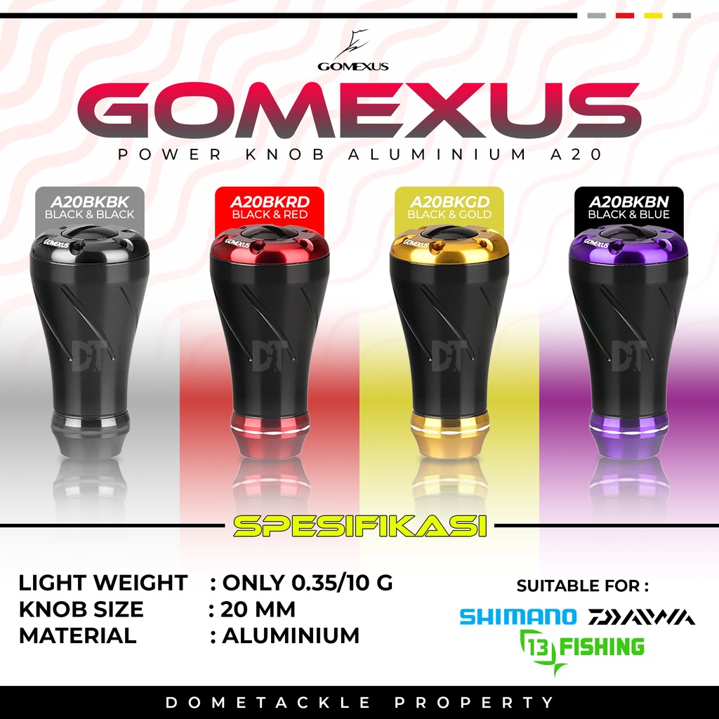 Jual Gomexus Power Knob Aluminium A20 Silver / Black | Shopee Indonesia