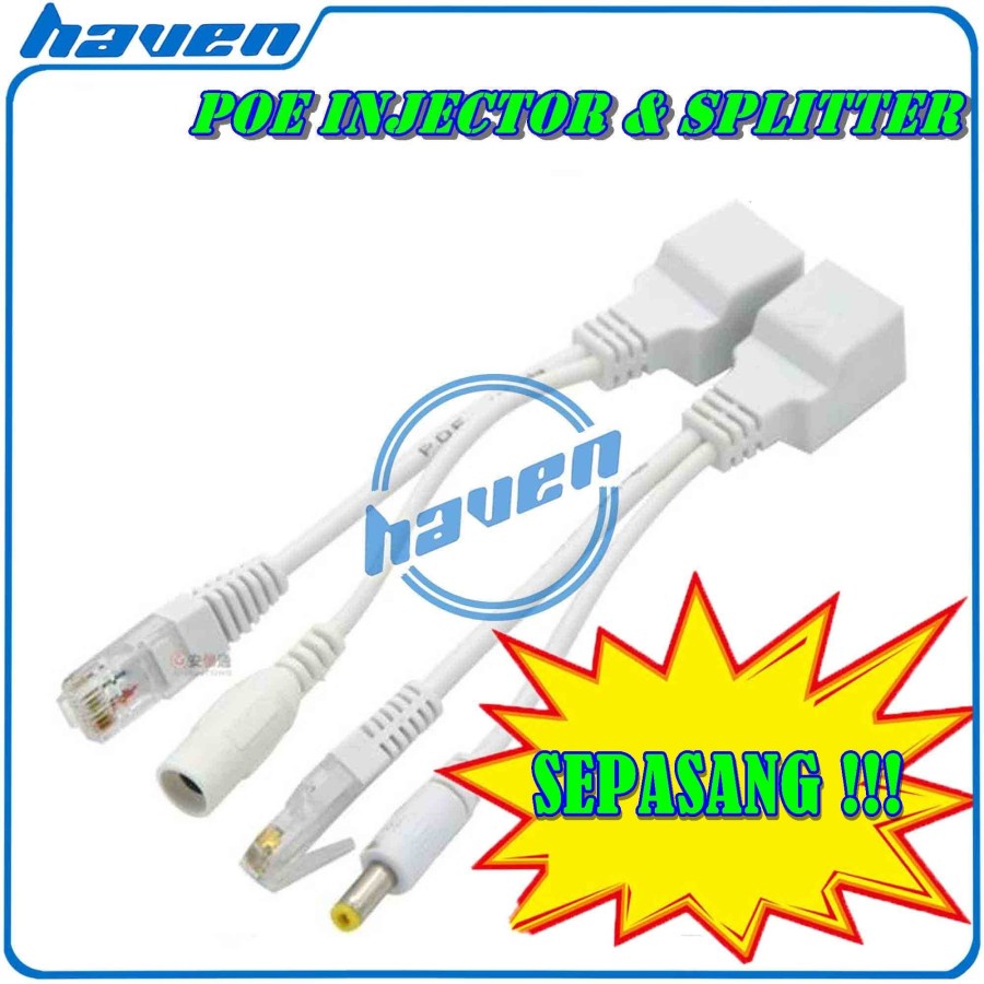 Jual KABEL POE INJECTOR & POE SPLITTER (SET) / KABEL POE SET | Shopee ...