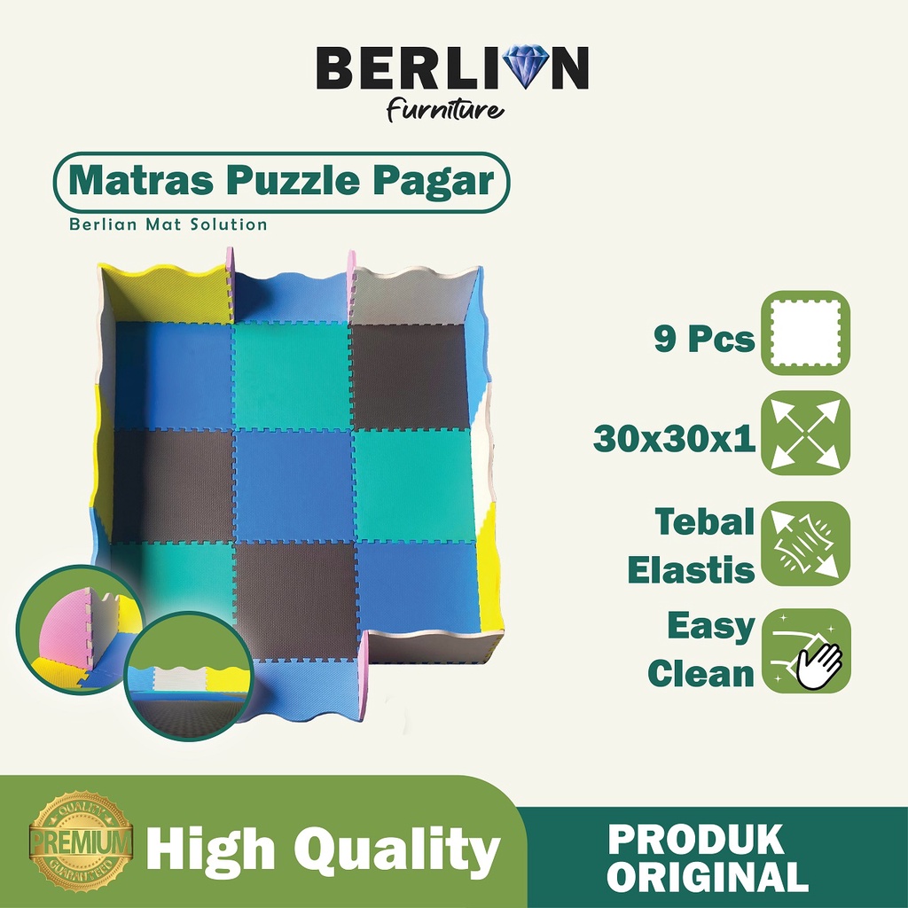 Jual Matras Puzzle Pagar Kombinasi 30x30 Tbl 1 Cm isi 9 Pcs / Alas Jual Matras Puzzle Pagar Kombinasi 30x30 Tbl 1 Cm isi 9 Pcs / Alas