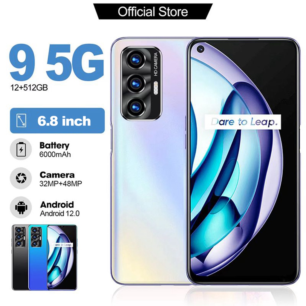Jual Original Realmi 9 5G Layar Full 6.8inci hpmurah ram besar 6gb 8gb ...