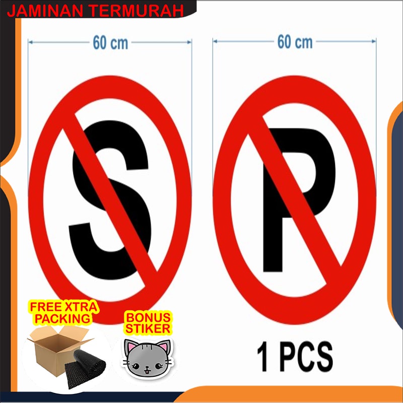 Jual Promo Custom Rambu Sticker Only 60cm x 60cm Elegan | Shopee Indonesia