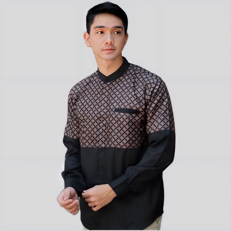 Jual BAJU KOKO WARNA LENGAN PANJANG , BAJU KOKO DEWASA ( kode EL 04