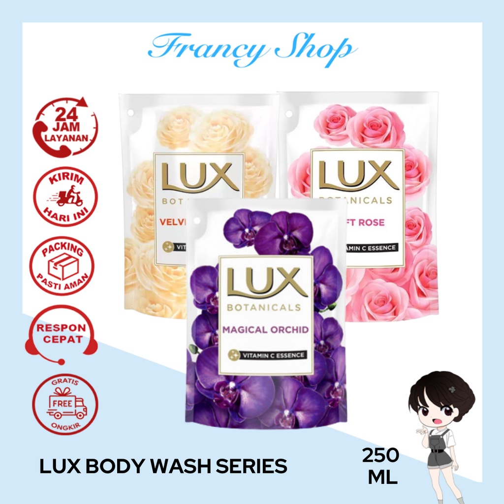 Jual Lux Body Wash Velvet Jasmine Magical Orchid Soft Rose Sabun Mandi Cair 250 ml Shopee