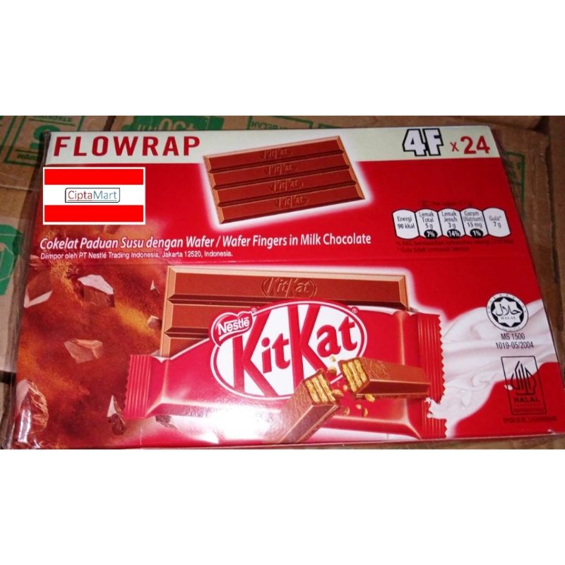 Jual Nestle Kit Kat FLOWRAP 4F x 24 pcs 35gr Shopee Indonesia