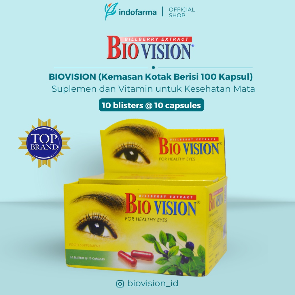 Jual Biovision Dus 100 Kapsul / Herbal Bilberry / Obat Mata Minus ...