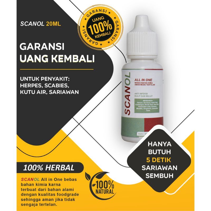 Jual OBAT SARIAWAN AMPUH SEKALI TETES RASA SAKIT HILANG SCANOL TETES SPRAY PROMO KEMERDEKAAN