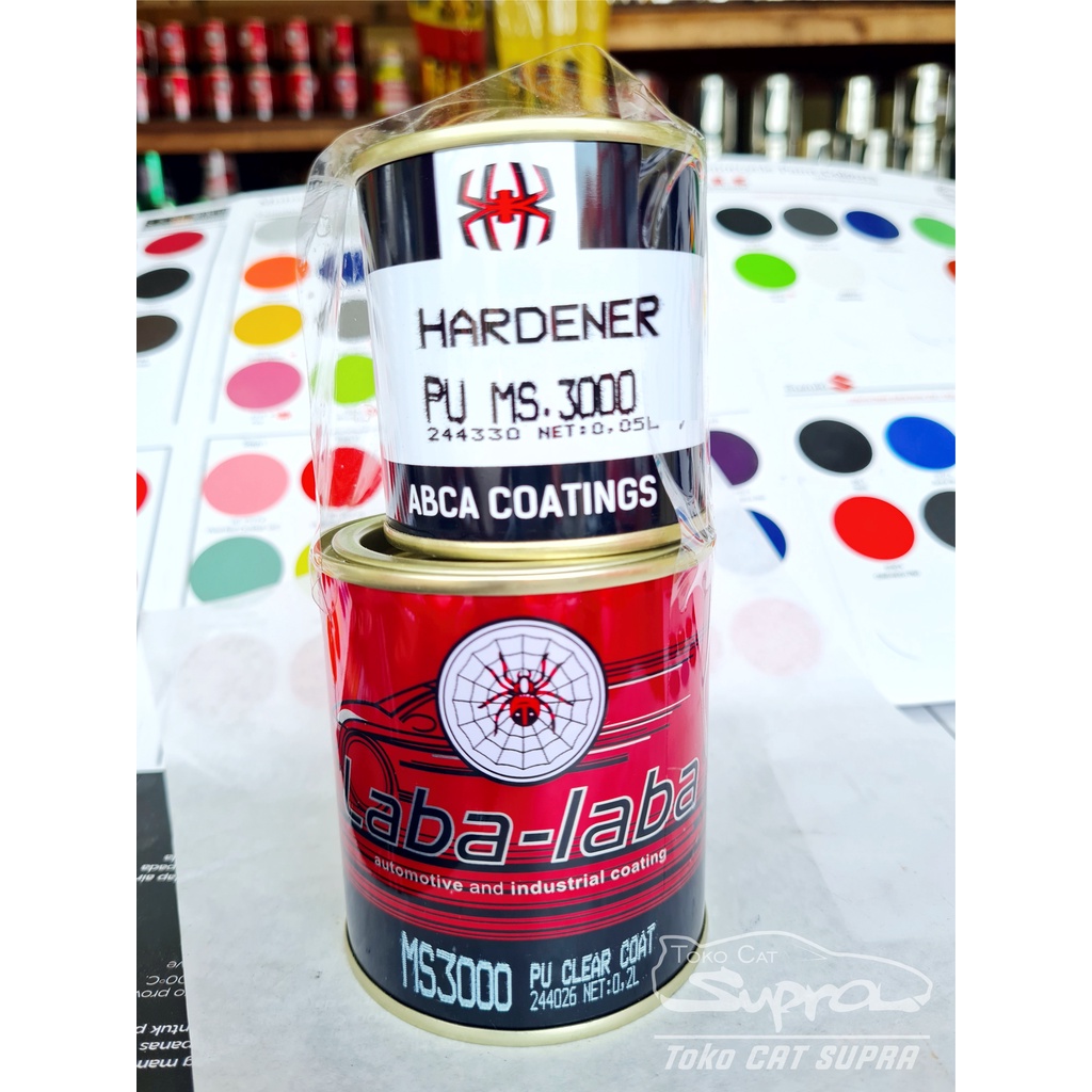 Jual CLEAR COAT PU Laba-Laba MS3000 (medium speed) 250cc | Shopee Indonesia