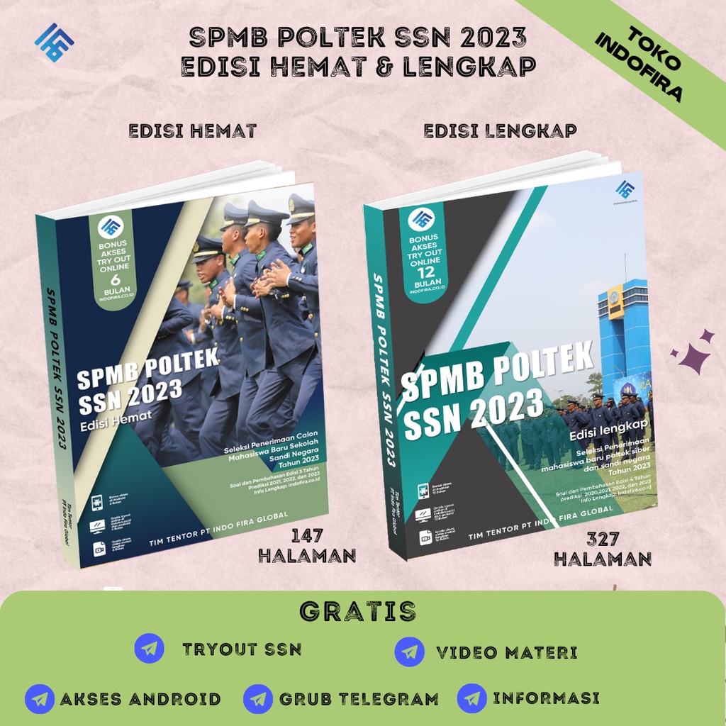 Jual Buku SPMB POLTEK SSN 2024 (Edisi Lengkap & Edisi Hemat) Buku Soal ...