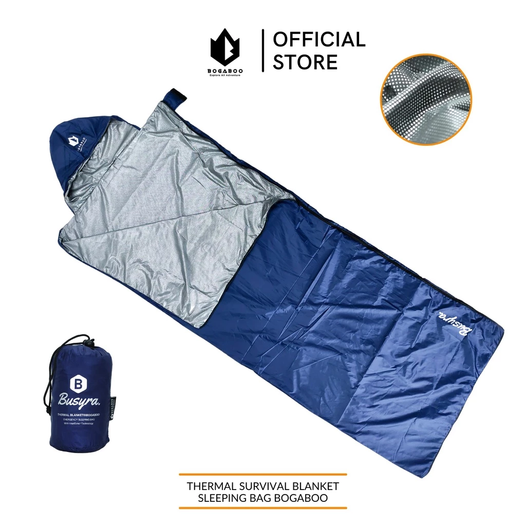 BOGABOO sleeping bag ULTRALIGHT thermal blangket seri BUSYRA - sleeping bag LINER