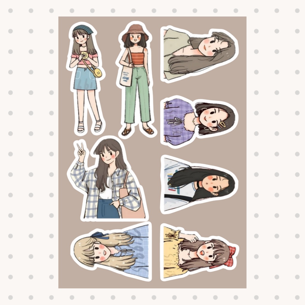 Jual [PART 1] Aesthetic Girl Stickers , stiker aesthetik estetik ...