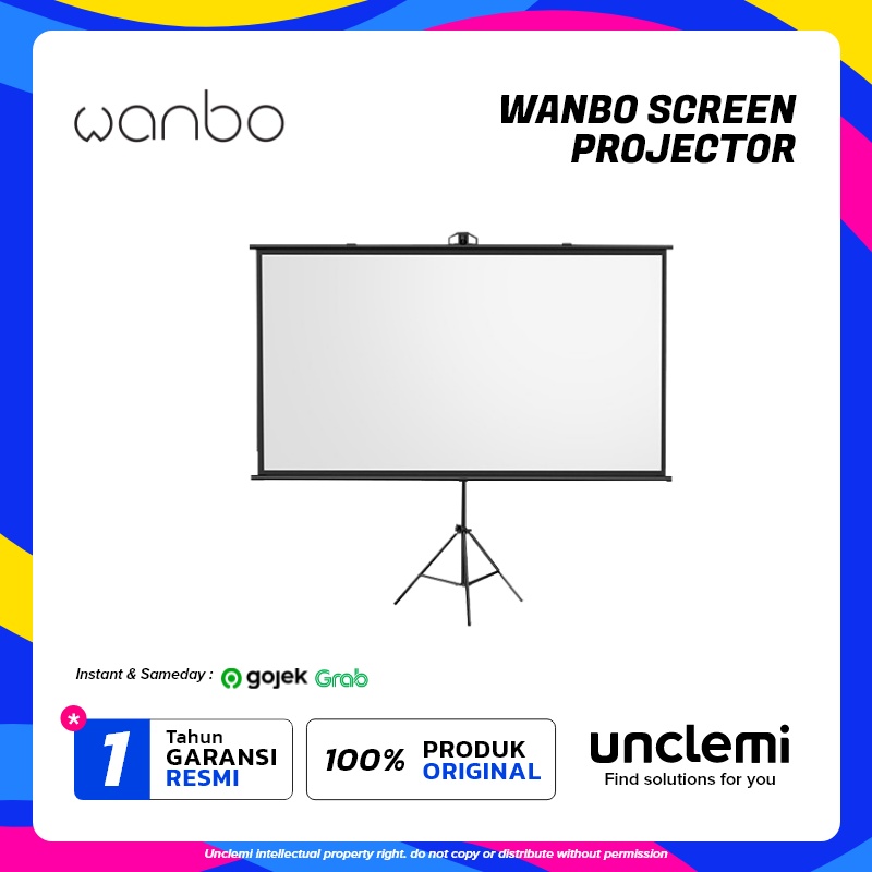 Jual Wanbo Layar Screen Proyektor 100
