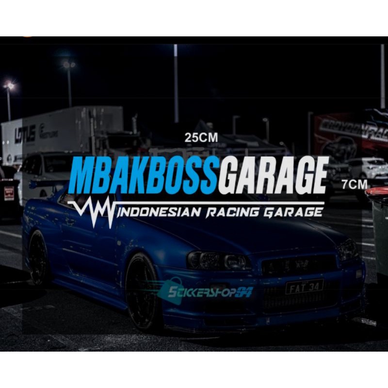 Jual stiker mobil MBAKBOSSGARAGE | Shopee Indonesia