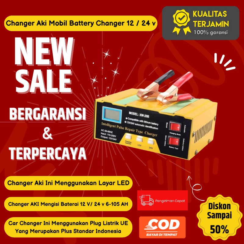 Jual Cas Aki Charger Motor Mobil Casan Dan Remot 12 Volt Alat Otomatis ...