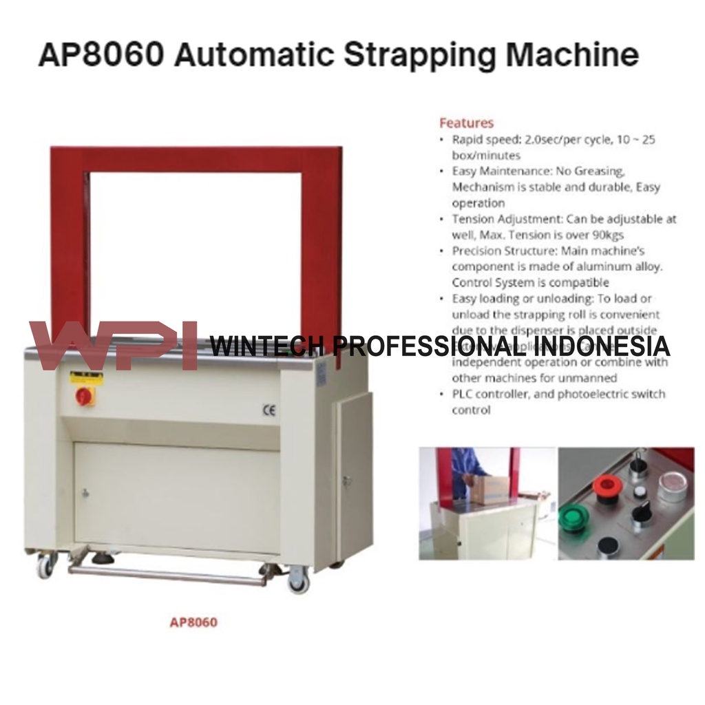 Jual Getra AP8060 Automatic Strapping Machine Mesin Pengikat Tali