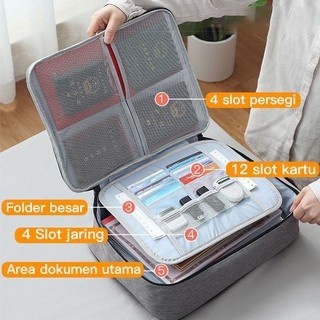 Jual Tas Dokumen Travel Bag Document Storage Box File Dengan Password ...