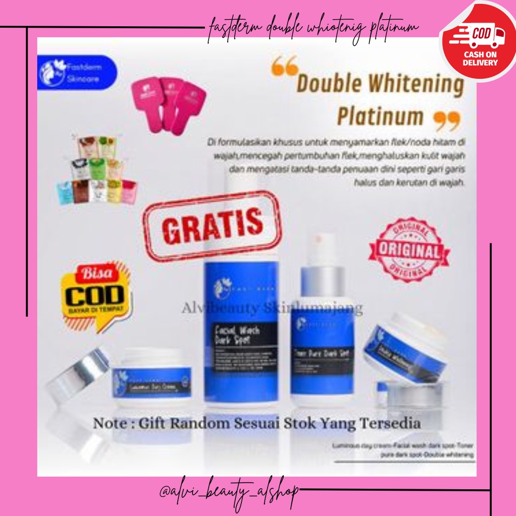 Jual FAST DERM PLATINUM DOUBLE WHITENING/ FASTDERM ULTIMATE DOUBLE ...