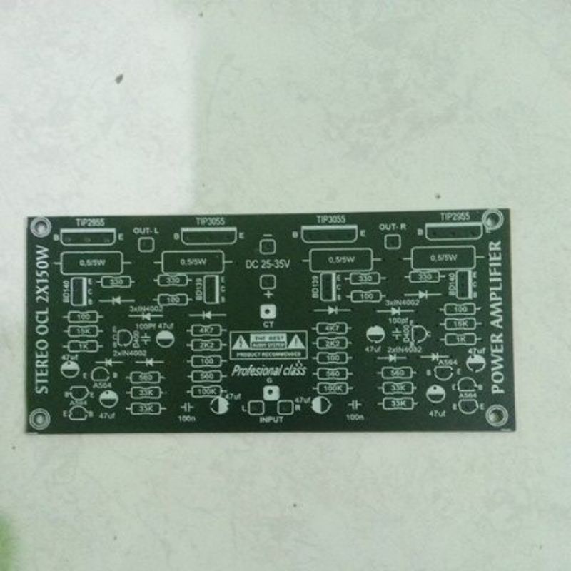 Jual pcb power amplifier ocl 150 wat stereo | Shopee Indonesia