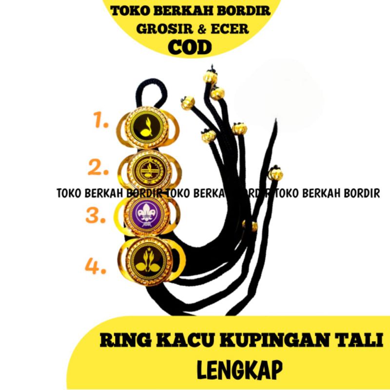 Jual Ring Kacu Tali Kupingan Pramuka Kalep Raing Kacu Pali Pramuka