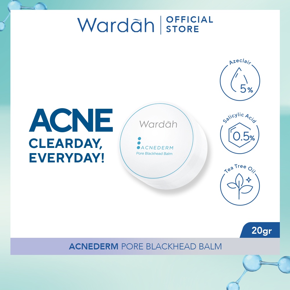 Jual Wardah Acnederm Pore Blackhead Balm 20 g Pembersih Komedo dengan