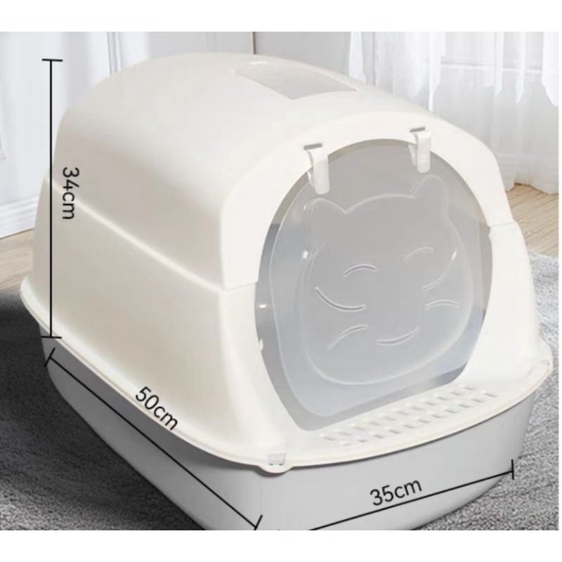 Jual Litter box tertutup toilet bak pasir pup kucing anjing kelinci