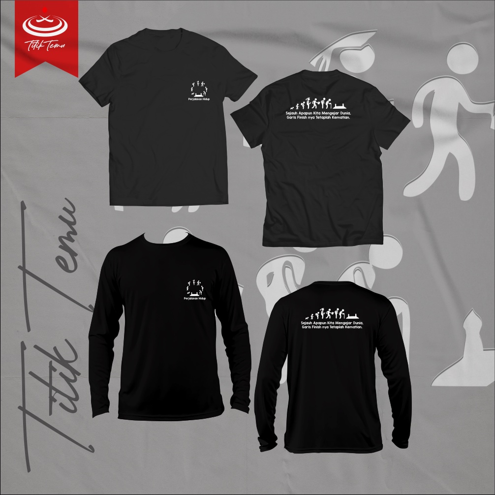 Jual KAOS TITIK TEMU - PERJALANAN HIDUP 2 SISI | KAOS SANTRI | KAOS