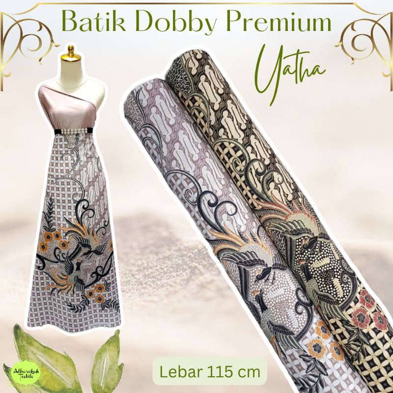 Jual Bahan Kain Batik Dobby Premium Yatha Batik Doby Dobi Halus Lembut ...