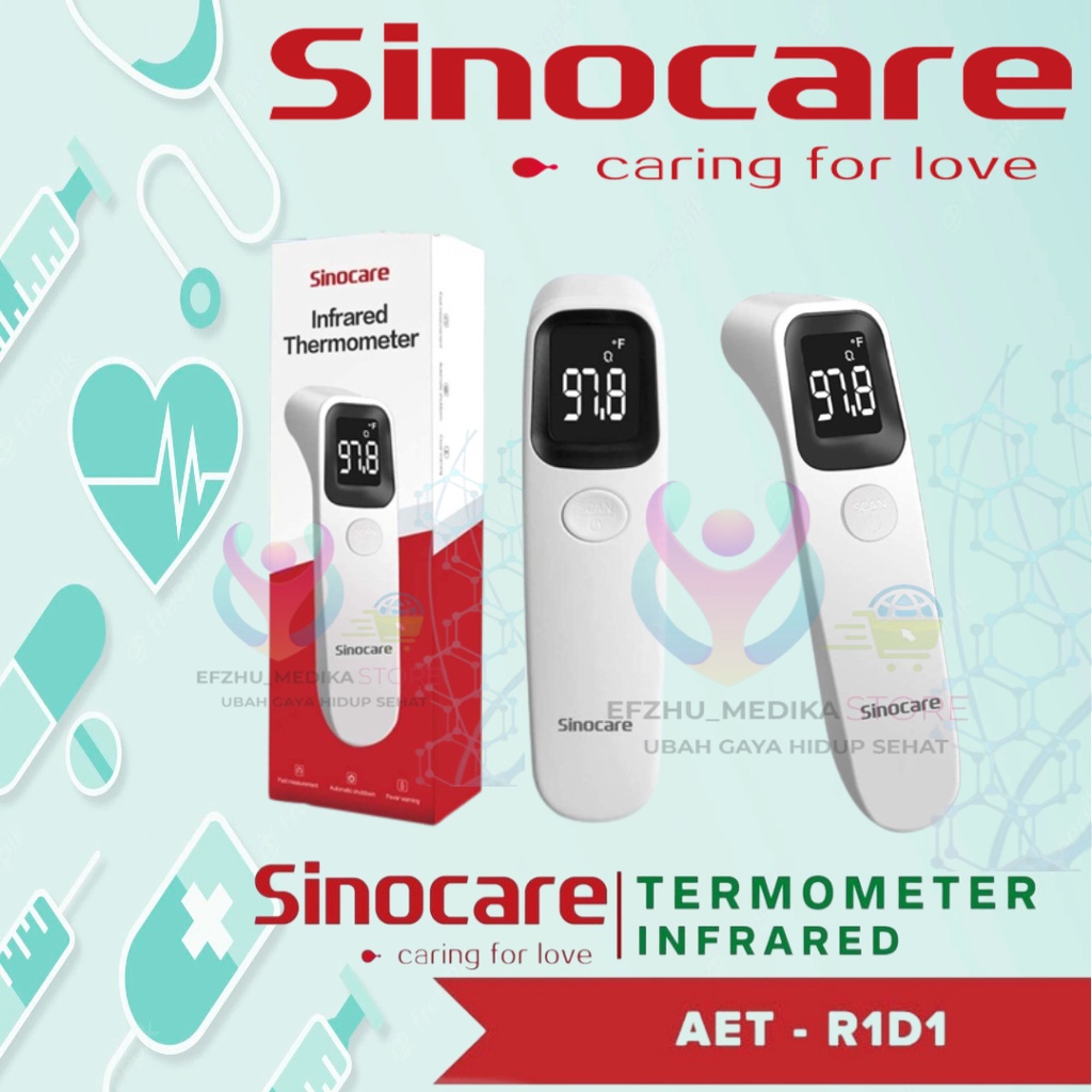 Jual Termometer Digital Infrared Sinocare AETR1D1 (Thermometer
