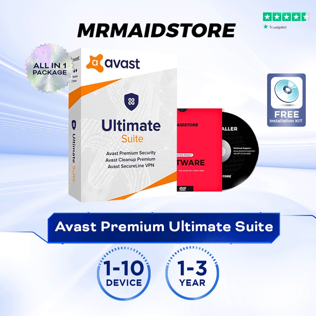 Jual Antivirus Avast Premium Security Ultimate Suite - ORIGINAL ...