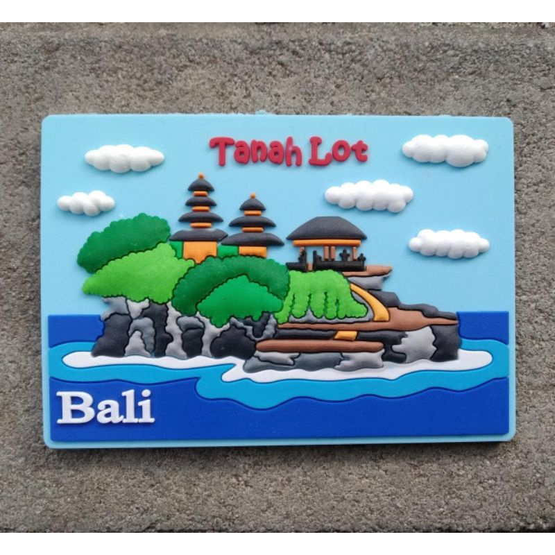 Jual Grosir Fridge Magnet Tempelan Kulkas Karet Rubber Tanah Lot