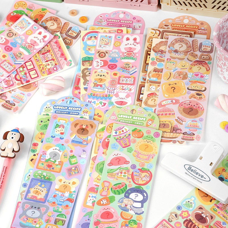 Jual Yu Xian Lovely Recipe Series Diary Deco Stickers / Stiker Motif ...