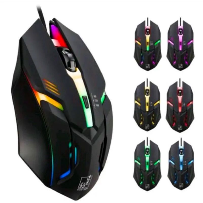 Jual MOUSE GAMING RGB X1 USB + MOUSEPAD POLOS 18 X 22 CM | Shopee Indonesia