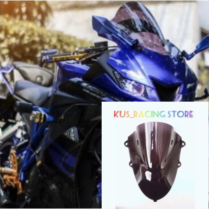 Jual VISOR VARIASI R15 V3 WINSHIELD R15 V3 BAHAN AKRILIK SMOKE | Shopee ...