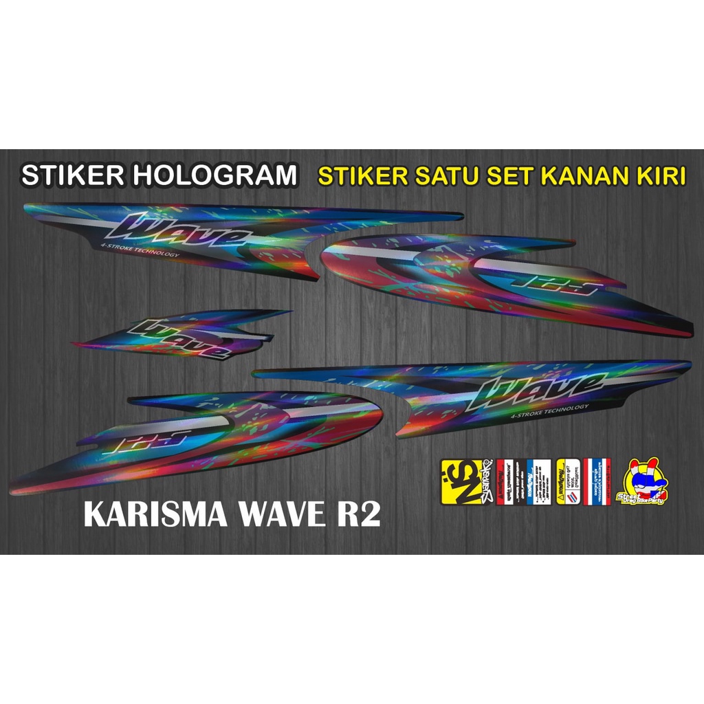 Jual STIKER HOLOGRAM KARISMA WAVE R2 | Shopee Indonesia
