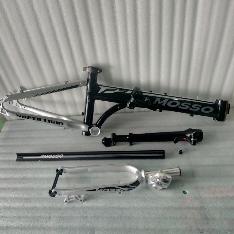 Jual Frameset Sepeda Lipat Mosso F3 20 Inch 22 inch discbrake Frame Set sepeda Shopee Indonesia