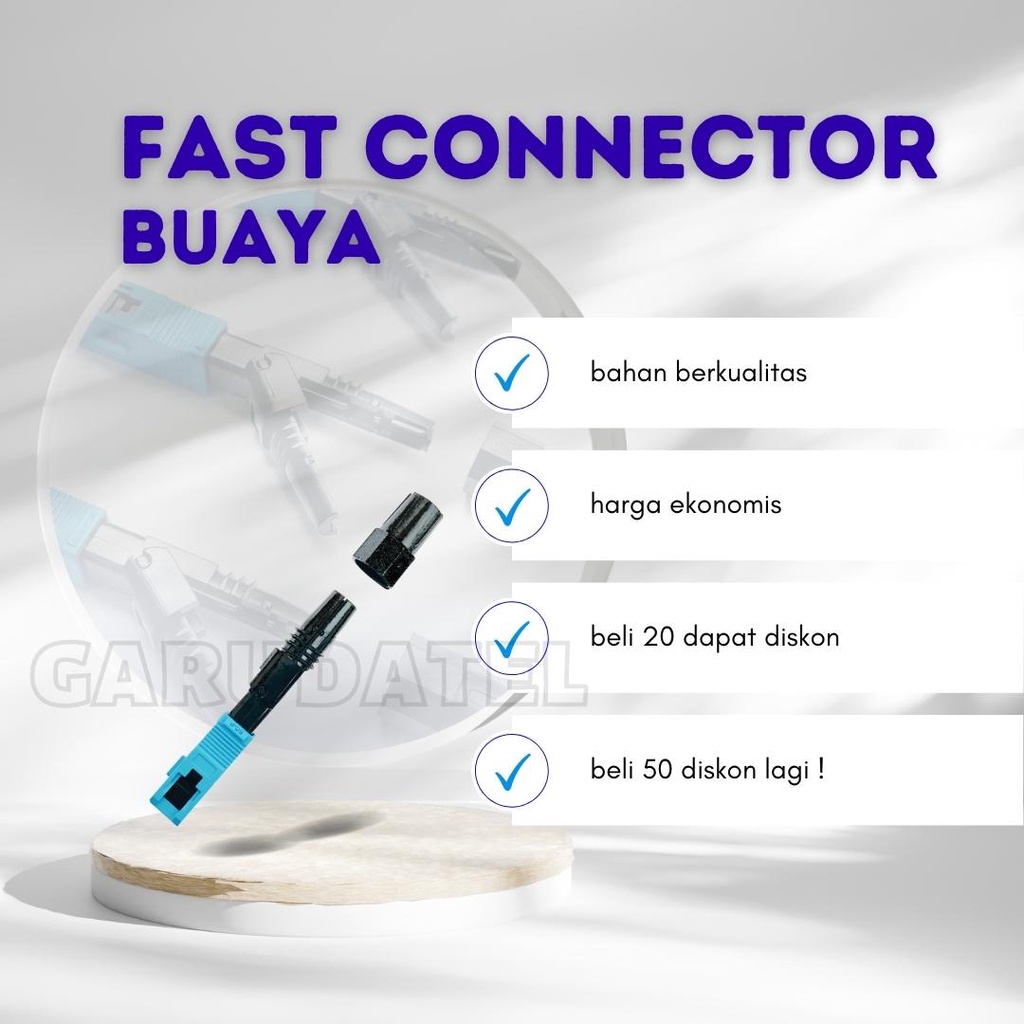 Jual Fast Connector SC UPC Fiber Optik (Crocodile) | Shopee Indonesia