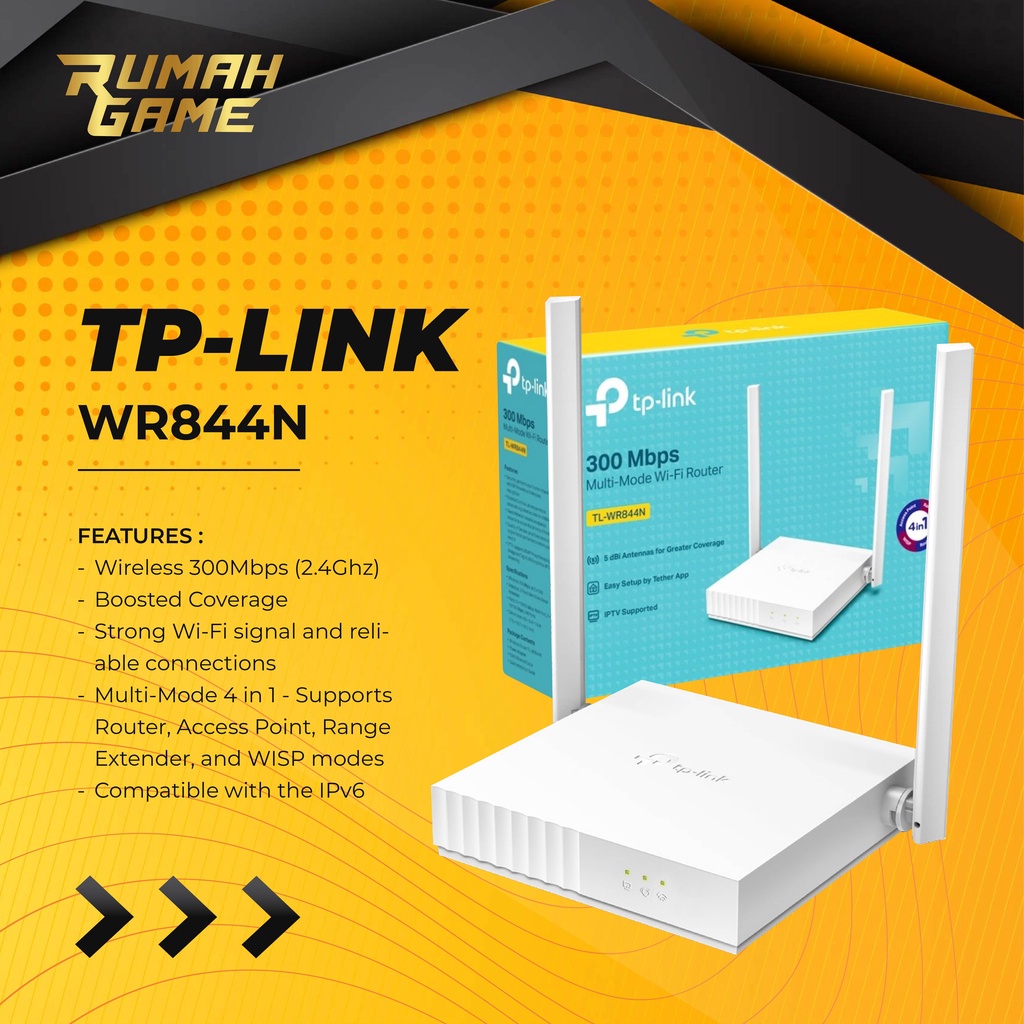 Jual TPLINK TLWR844N Wifi WRouter Tp Link 844N Wireless | Shopee Indonesia