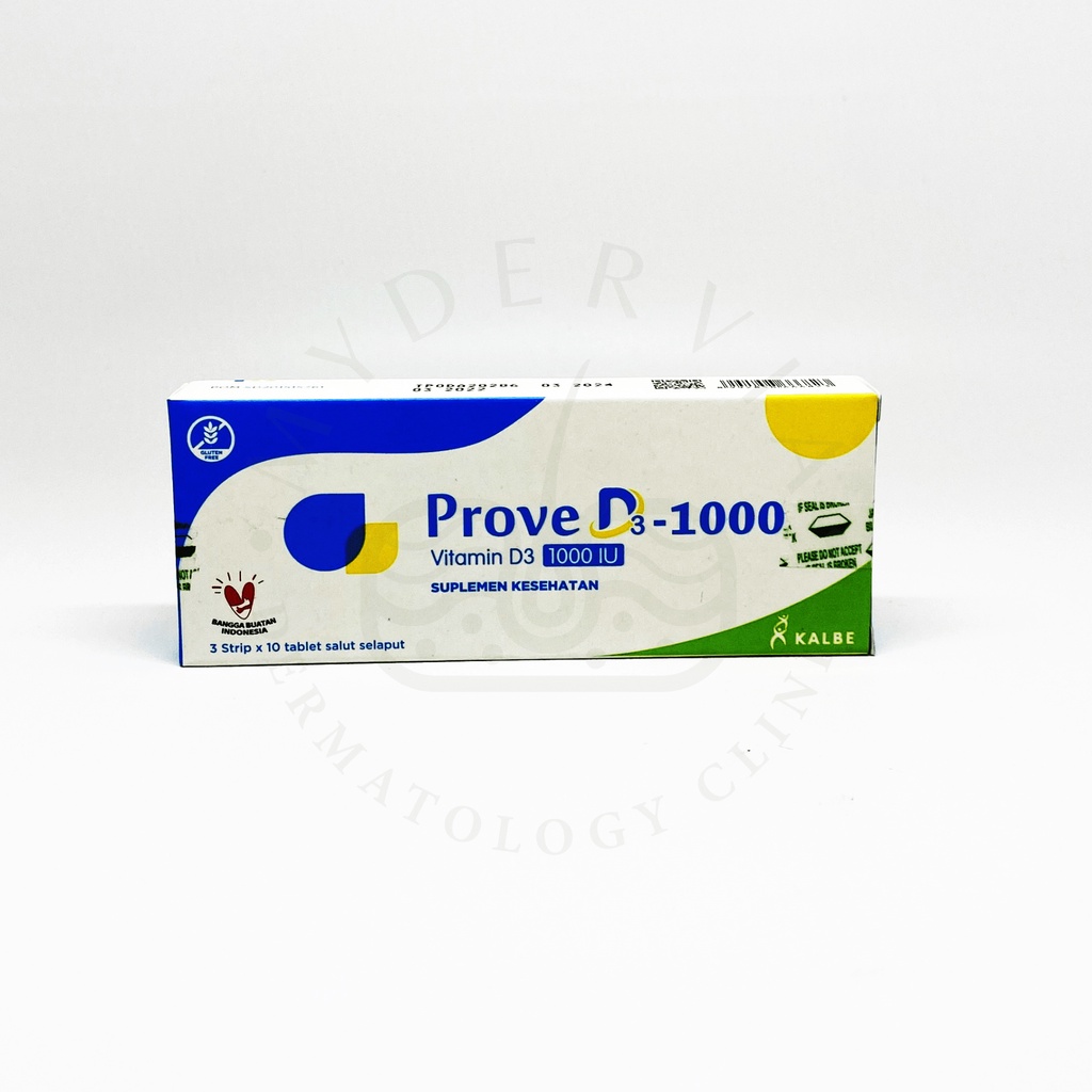 Jual PROVE D3-1000 VITAMINE D3 1000 IU - PER STRIP (ISI 10 TAB ...