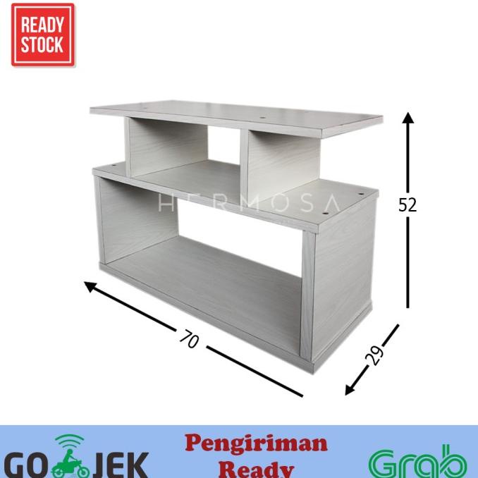Jual Meja/Rak Led Tv Minimalis 3 + Roda L 70, T 50 Cm | Shopee Indonesia