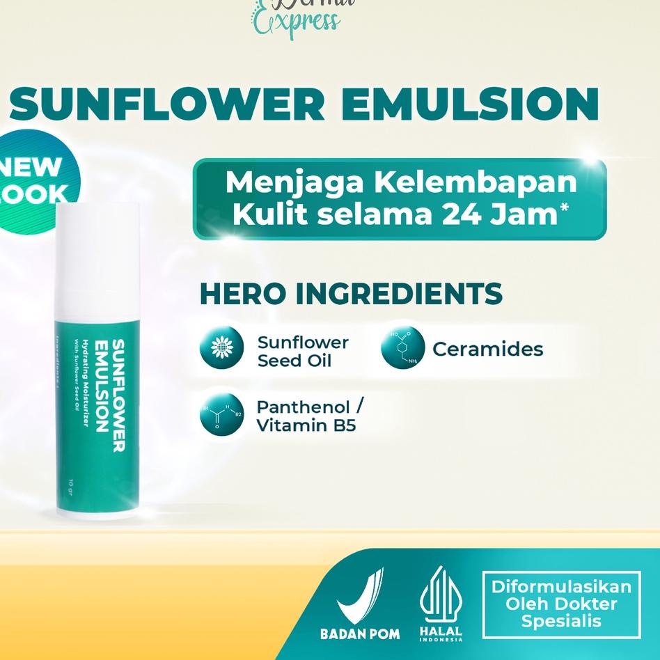 Jual Derma Express Moisturizer Sunflower Emulsion Cream | Shopee Indonesia
