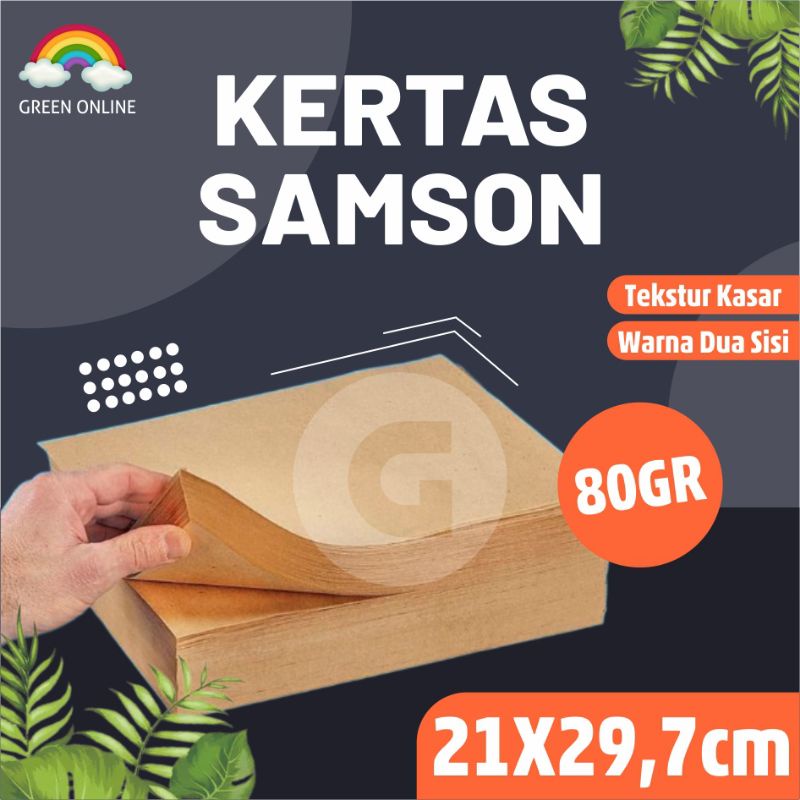 Jual KERTAS SAMSON KRAFT 80Gram A4 (50lbr) | Shopee Indonesia