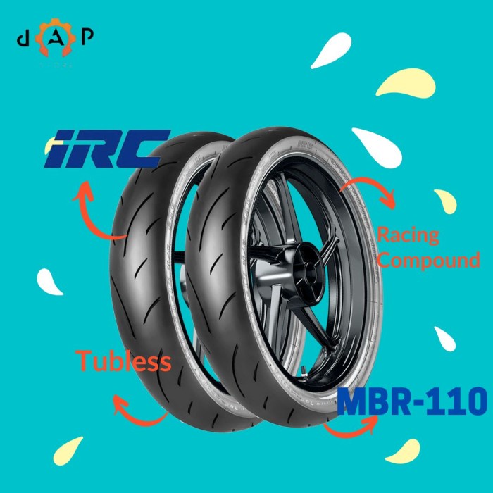 Jual PAKET BAN MOTOR IRC MBR-110 90/80-17 & 120/70-17 SOFT COMPOUND ...