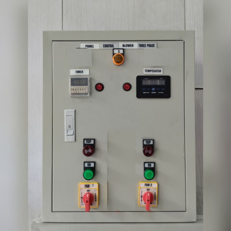 Jual panel blower kandang ayam ch,2 blower 1 phase,plus thermal ...