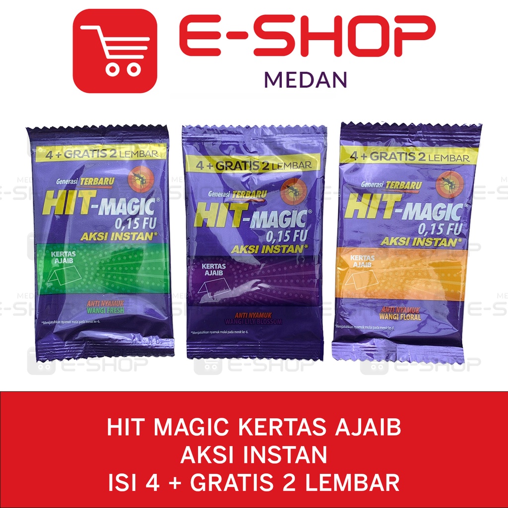 Jual HIT Magic Aksi instan Bakar Obat nyamuk Kertas Ajaib sachet ...