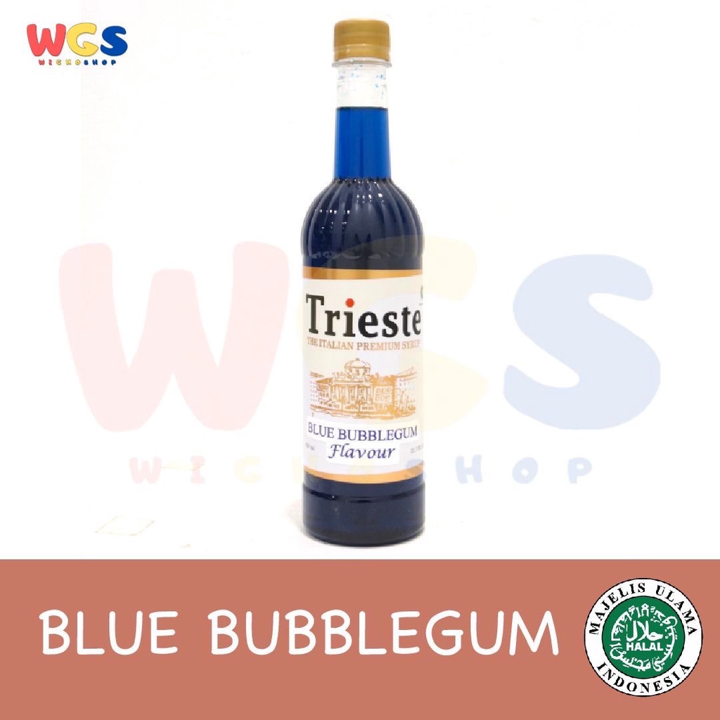 Jual Trieste Premium Syrup Blue Bubble Gum Flavoured Ml Bubblegum