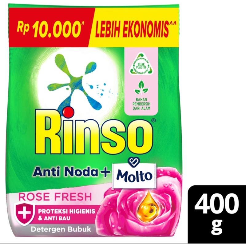 Jual Rinso bubuk varian 400gram 195 gram | Shopee Indonesia